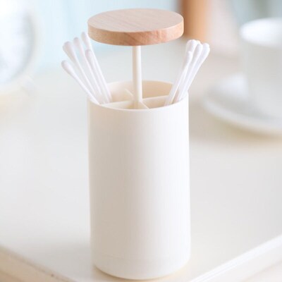 Automatic PopUp Cotton Swabs Toothpick Holder qtips cotton