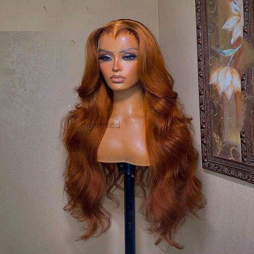 Cinnamon Auburn Colored Wig Human Hair