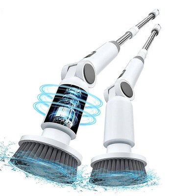 2025 NEW 8-in-1 Electric Spin Scrubber Wireless Cleaning Bru