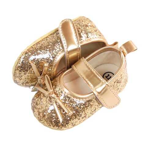 Baby Flat Shoes Sequined Bow Baby Front Shoes Princess Style