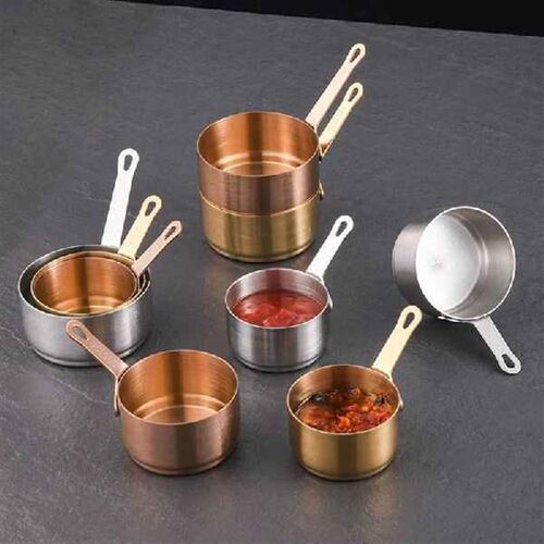 304 Stainless Steel Sauce Cup Stackable With Handle Mini