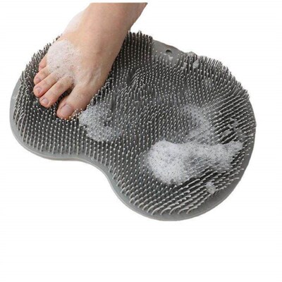 Wall Mounted Back Scrubber for Shower Massage Brush Mat