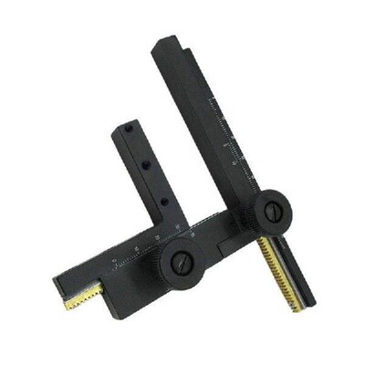 0-60mm Scale Microscopio Movable Measuring Ruler Biological