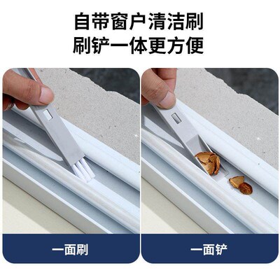 Dual-sided window cleaning brush for home use, specially des