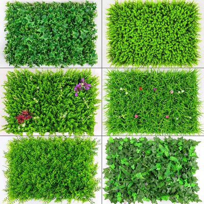 Simulation plants false lawn grass green plant wall interior