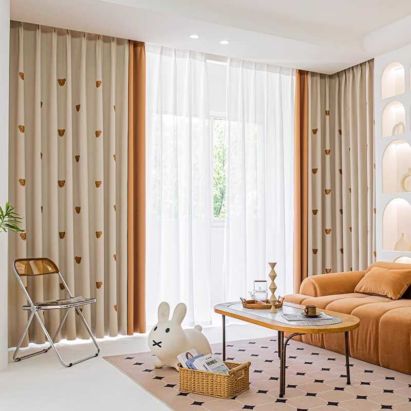 定制环保母婴级卡通儿童房间卧室遮光加厚雪尼尔面料刺绣可爱窗帘,居家布艺,定制窗帘,淘宝优惠券,粉丝福利购,淘宝优惠卷
