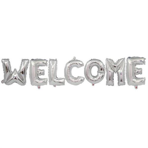 welcome welcome letter suit birthday party balloon weddin