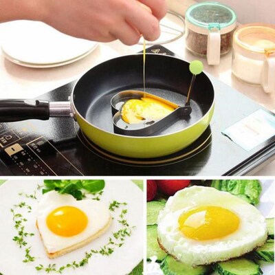 5 Style Stainless Steel Fried Egg Pancake Shaper Omelette Mo