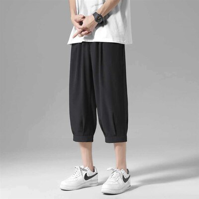 Perth Cropped Pants Mens Casual Skinless Pants Summer Thin