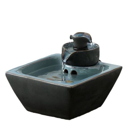 Chinese ornament ceramics desktop table small fish tank