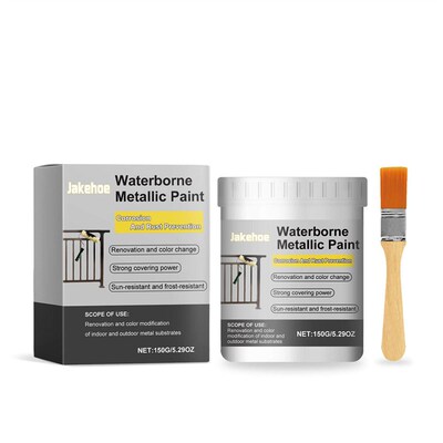 Jakehoe Water-based Rustproof Paint Black - Rust Removal, Wa