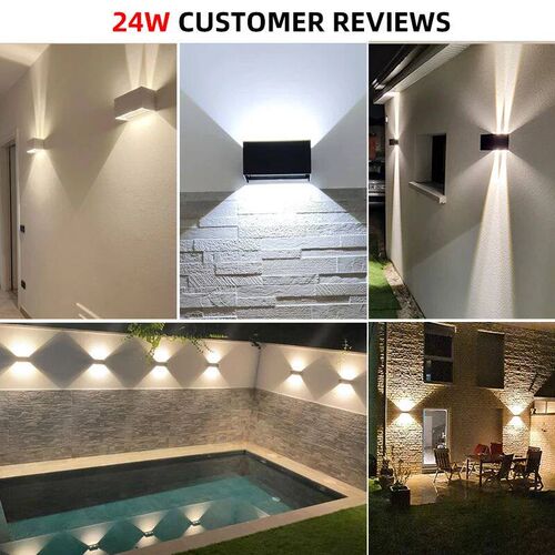Aluminum Led Outdoor Wall Light Waterproof Porch Garden Ligh