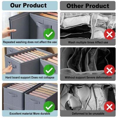 Stronger Storage Boxes For Wardrobe Clothes Organizer Pants