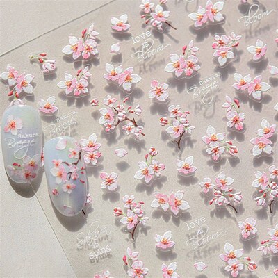 Flowers Blooming Cherry Blossom Sakura Living Peach Branch 5