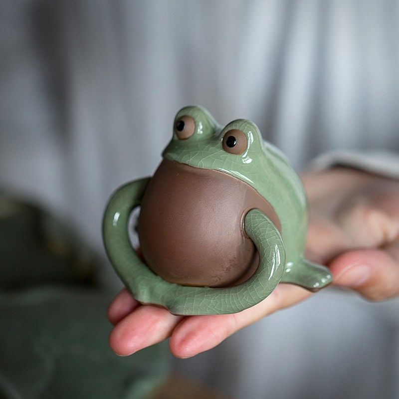 碌心 可爱青蛙茶宠 创意家用茶盘小号茶玩摆件 功夫茶道茶台配件,餐饮具,茶宠摆件,淘宝优惠券,粉丝福利购,淘宝优惠卷