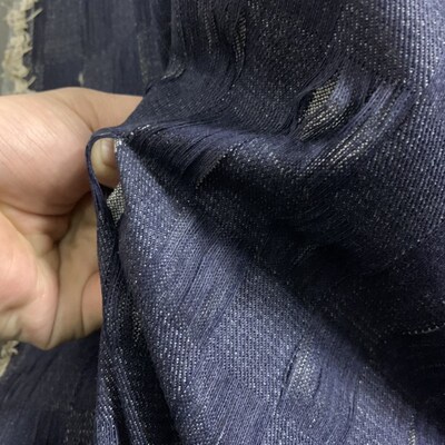 牛仔布料拼接设计面料做旧破烂新型牛仔面料学院毕业设计牛仔布头