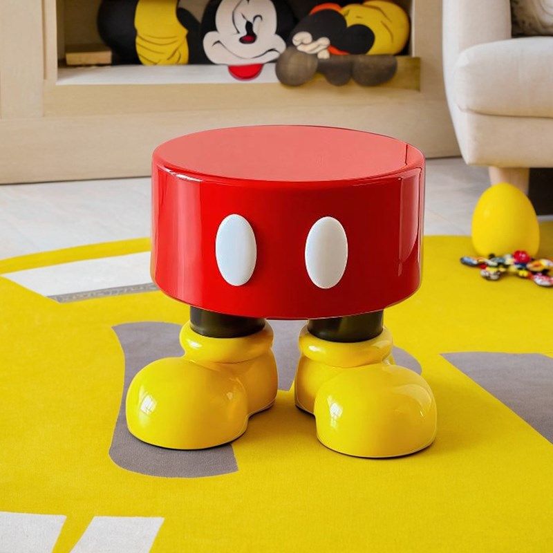 可爱米奇换鞋凳落地摆件沙发旁边几置物小矮凳入户玄关坐凳子装饰,家居饰品,落地摆件,淘宝优惠券,粉丝福利购,淘宝优惠卷