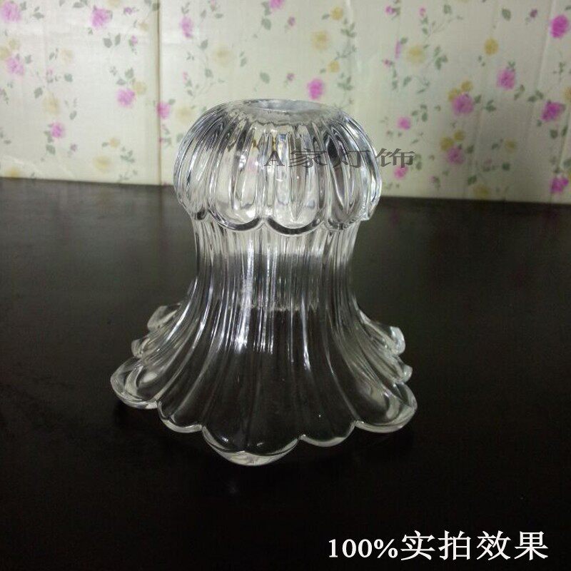 灯具配件 玻璃灯罩 水晶吊灯 蜡烛灯玻璃灯罩 欧式磨砂吊灯灯罩图片
