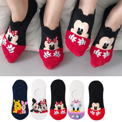 5 Pairs/Lot summer Casual Cute women Socks animal Cartoon Mo