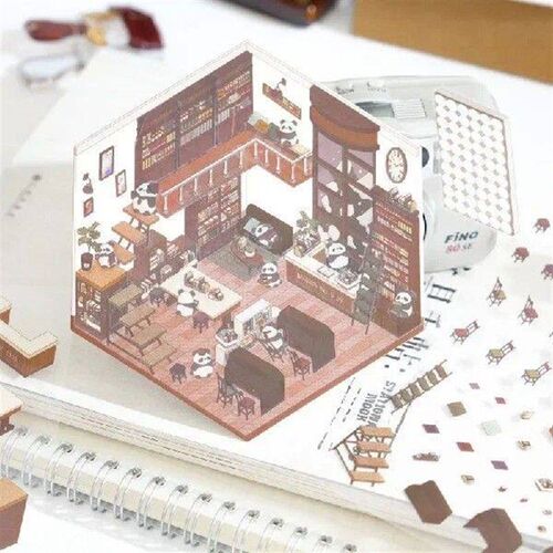 2pcs/pack, PET Sticker Pack, Scrap Decoration Material,