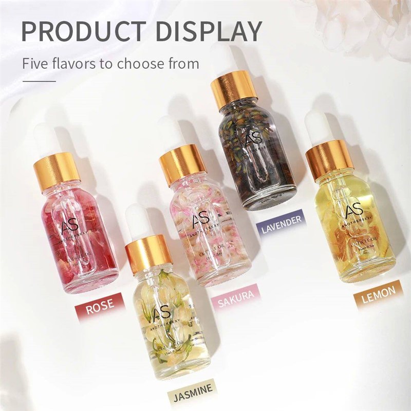 AS 15ML Dried Flower Cuticle Nutrient Oil Nourish Repair Dam图片
