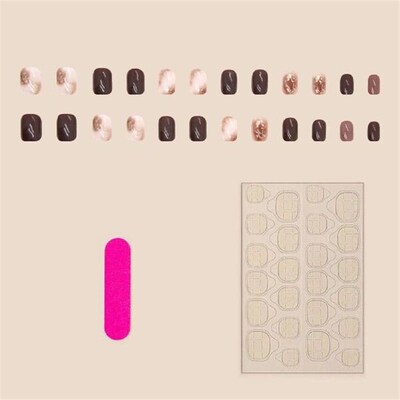 Reusable Nail Art Artificial Nails Mature Temperament