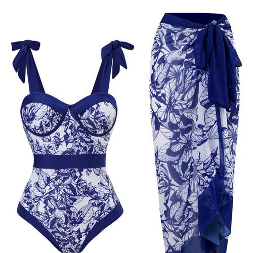 Fashion Printed Swimsuits Women 2023 High Waist Bikini Slim
