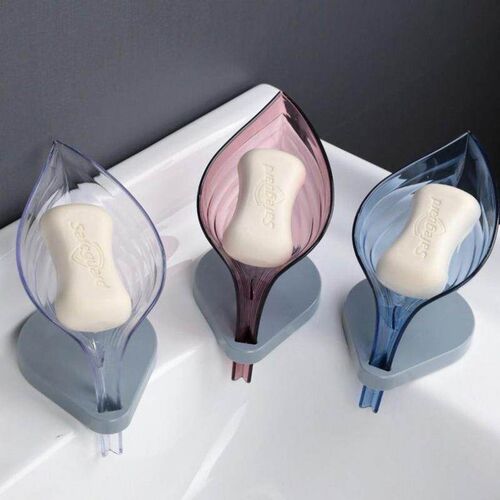 Creative Leaf Soap Dish for Bathroom - No-Drill Suction Cup