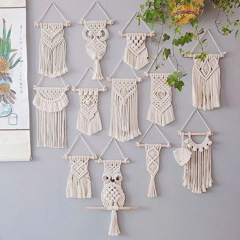 DIY Macrame Cord Cotton Rope Twine String Ribbon Crafts drea - 实物图