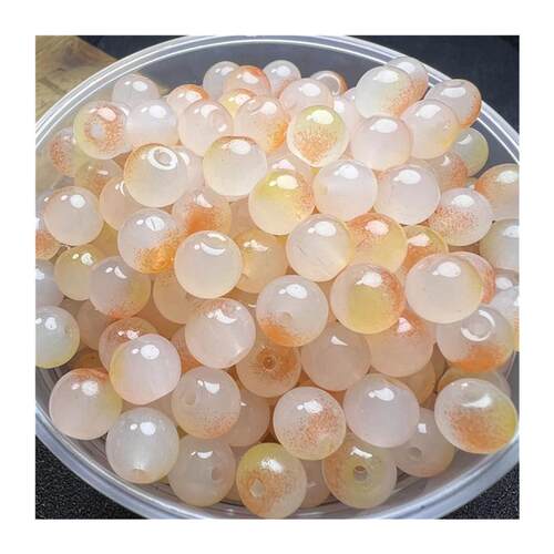 8mm Glass Beads Beautiful Multicolor Beads Handmade Diy Brac
