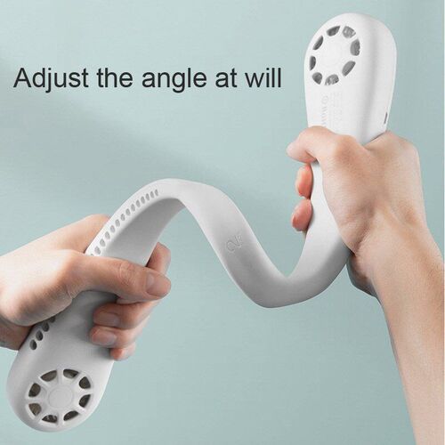 Summer Air Cooling Neck Fan Bladeless Hanging Neckband Fan A