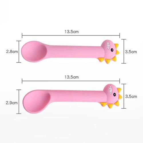 Spoon For Baby Utensils Set Auxiliary Food Silicone Gel Spoo