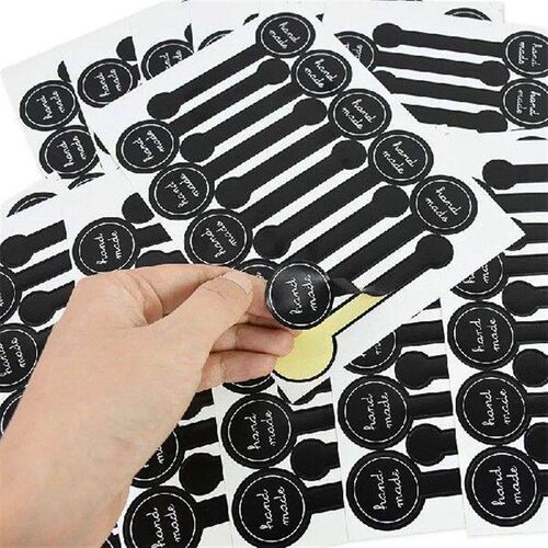 50/100pcs Black Polka Dot Cellophane Bag Transparent