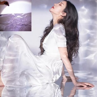 镜面纸折射纸水波纹玻璃水光反射纸pvc背景布锡膜纸摄影拍照道具