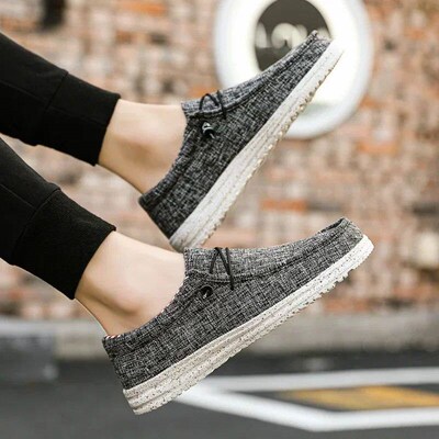 Mens Casual Shoes Light Non-slip Loafer Flat Shoes Outdoor