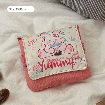 Mini Data Cables Organizer Sanitary Pads Bag Large Capacity