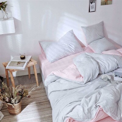 Good product Tianzhu cotton four-piece knitted cotton stripe