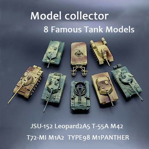 1:72 Scale Action Figure M42 JSU-152 T-55A M1A2 T72-MI Mini