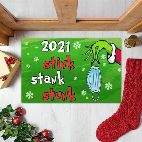 Merry Christmas Doormat Decorative Xmas Front Door Mat Funny