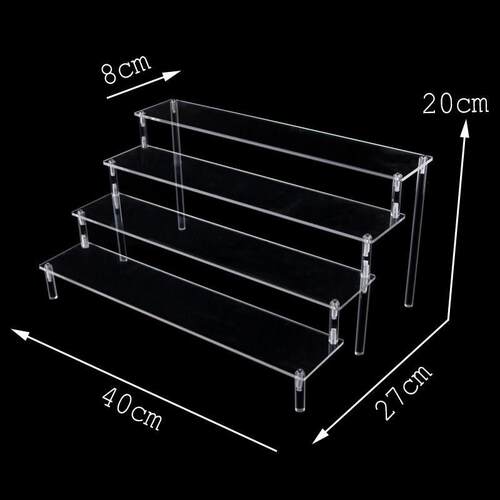Acrylic Display Stand for Mini Action Figures Toy Model Stan