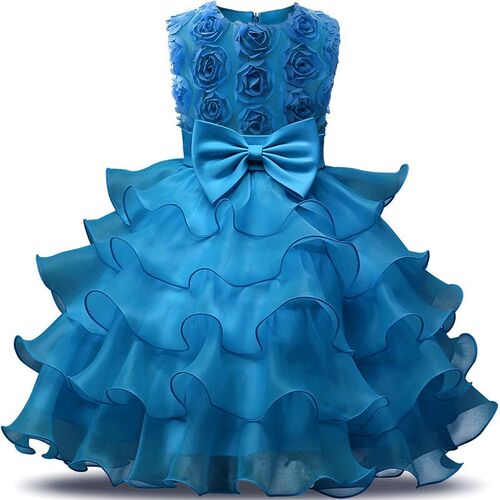 Flower Girl Dress For Wedding Baby Girl 3-8 Years Birthday O