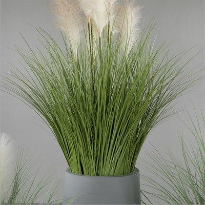 【芈阳】仿真蒲苇草大型盆景 芦苇蒲草水烛装饰摆件绿植橱窗陈列