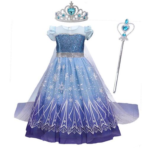 Girls Princess Dress 2024 Girl Encanto Cosplay Princess Elsa