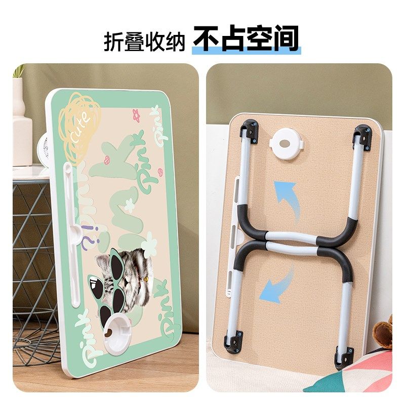 猫咪床上小桌子宿舍学生学习写字可折叠卡通小桌板笔记本电脑懒人,3C数码配件,笔记本膝上桌,淘宝优惠券,粉丝福利购,淘宝优惠卷