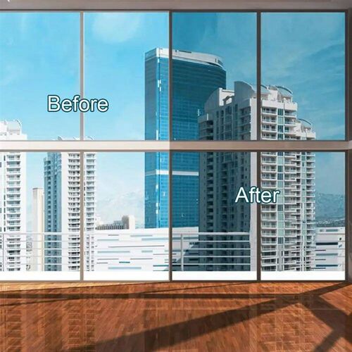One Way Mirror Window Film Privacy Stained Glass Vinyl for H