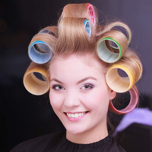 Curlers Heat Hair Rollers with Duckbill Clips Self Grip perm