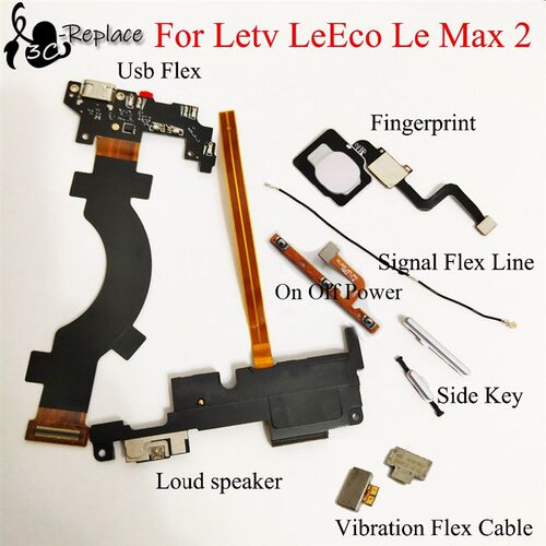 For Letv LeEco Le Max 2 Loud speaker Usb Flex On/Off Power