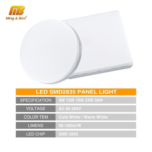 LED Panel Lamp LED Ceiling Light 48W 36W 24W 18W 13W 9W 6W D