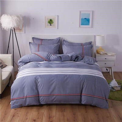 4pc bedsheet set flat sheet student bed cover single/double