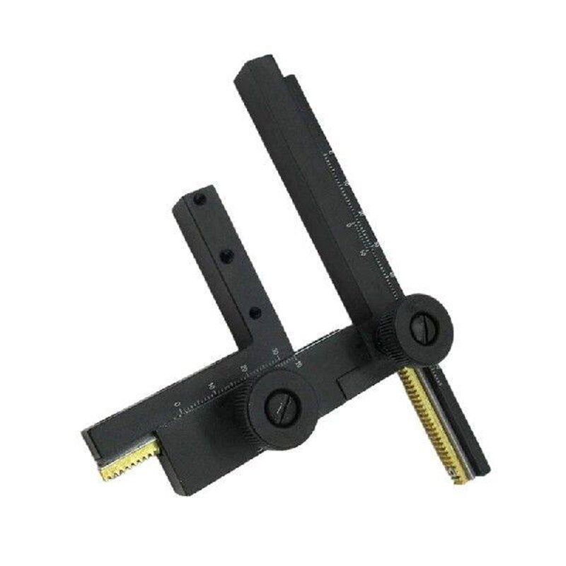 0-60mm Scale Microscopio Movable Measuring Ruler Biological